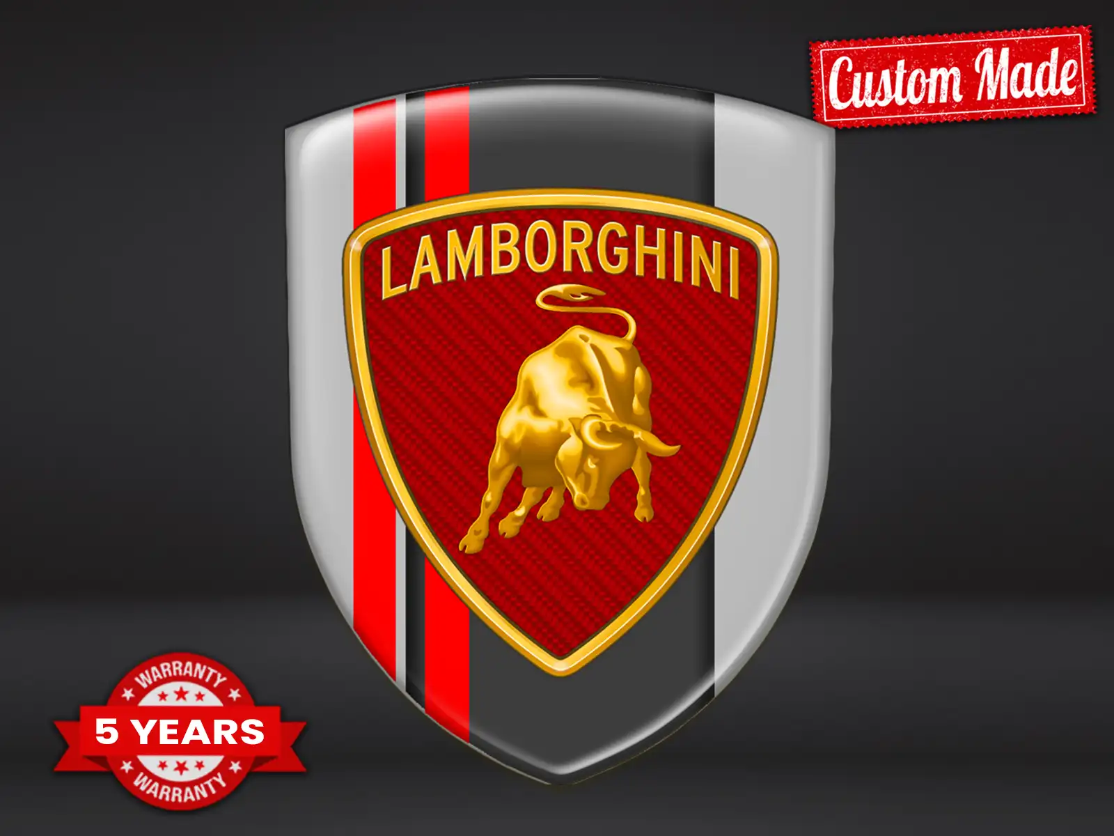 Lamborghini Logosticker Universal Exklusiv Anpassbar